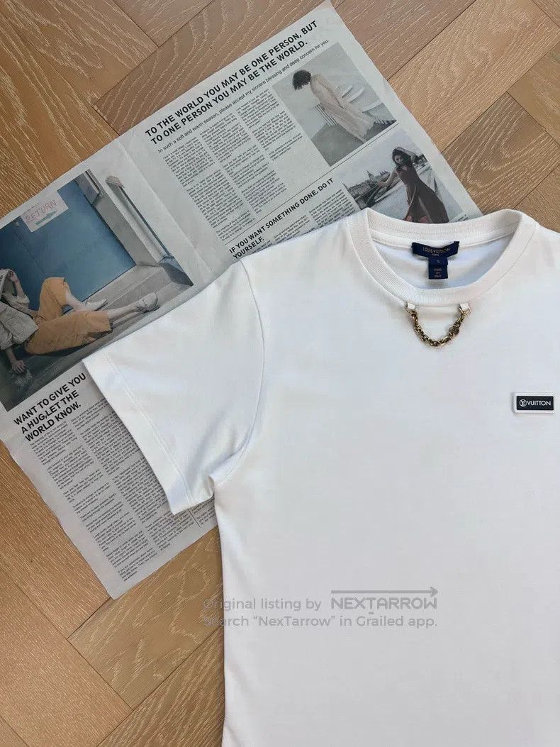 Louis Vuitton Louis Vuitton Chain LOGO slogan T-shirt short sleeve Size US S / EU 44-46 / 1 - 6 Thumbnail
