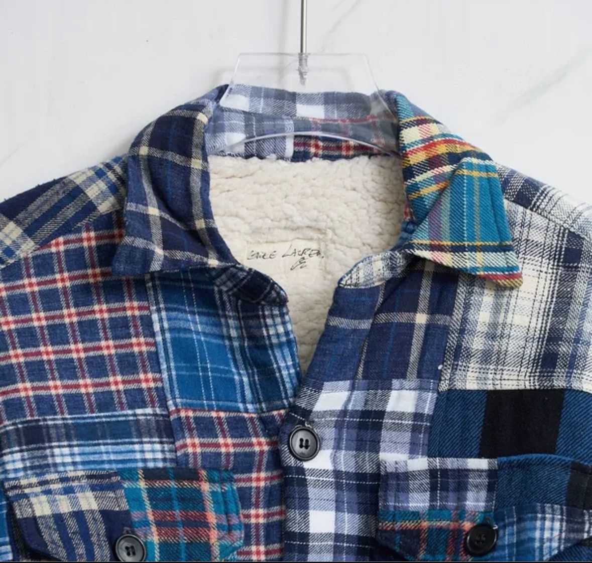 Greg Lauren Greg Lauren Men's plaid lambskin jacket2412-Nextarrow Size US S / EU 44-46 / 1 - 3 Thumbnail
