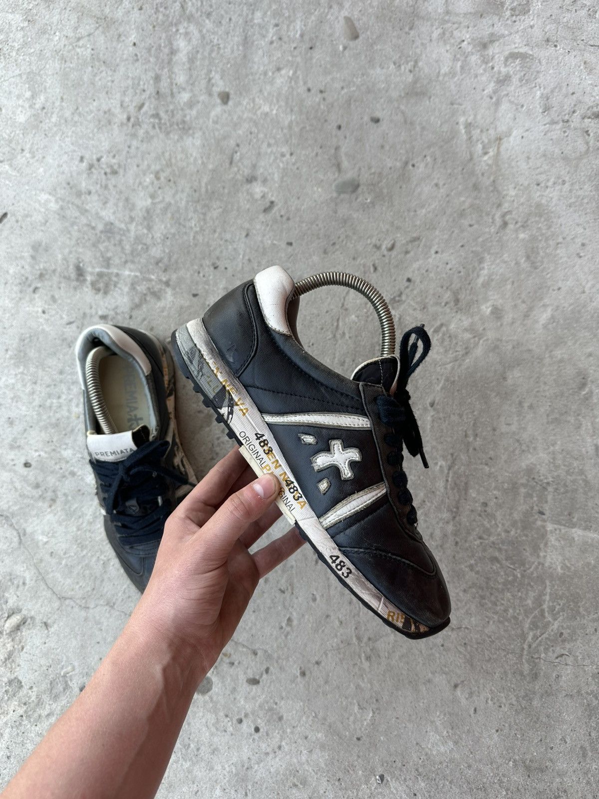 Premiata × Vintage Vintage Premiata Leather Sneakers Low-Top Y2K Old Money Size US 7 / EU 40 - 7 Thumbnail