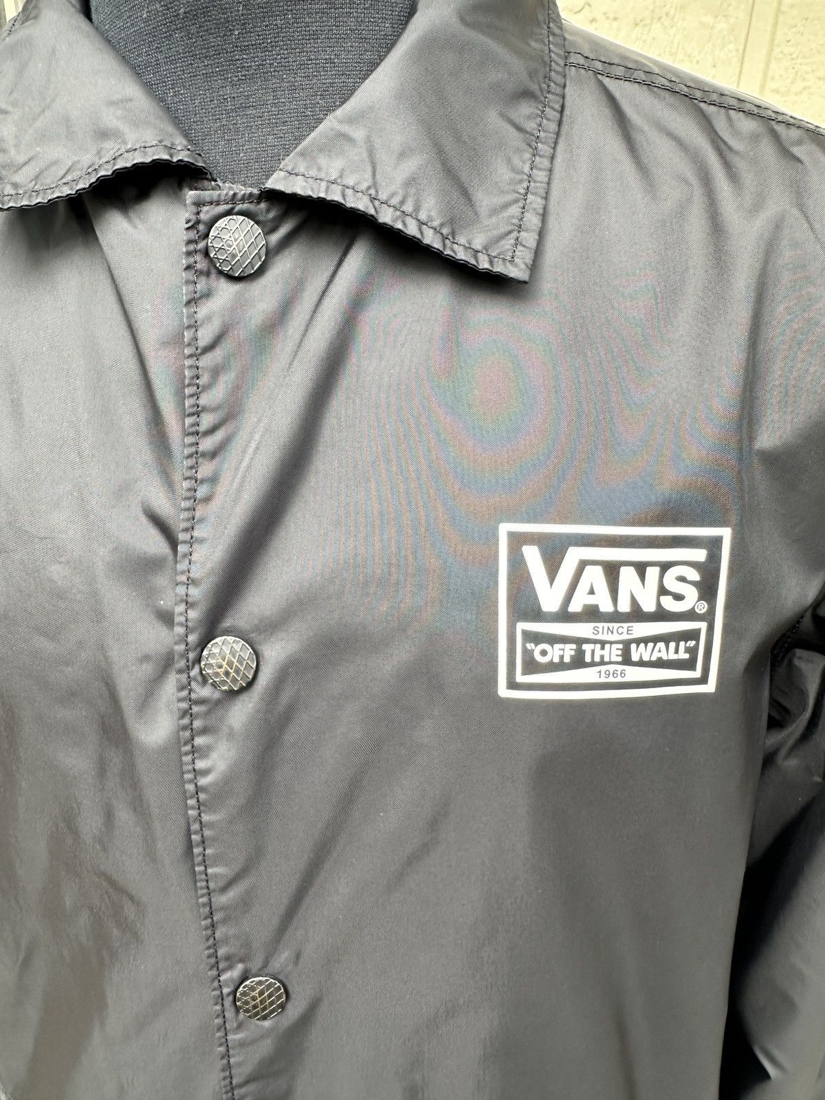 Vans Vans Button Rain/Windbreaker Shell Jacket Black Men’s Medium Size US M / EU 48-50 / 2 - 3 Thumbnail