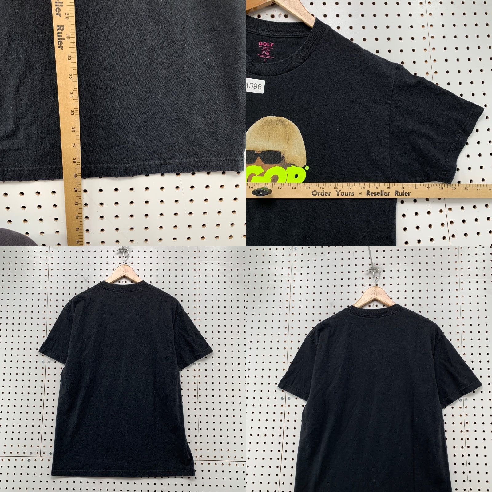 Golf Wang Golf Wang Igor Shirt Mens Large Black Tyler Creator Black Short Sleeve Size US L / EU 52-54 / 3 - 8 Thumbnail