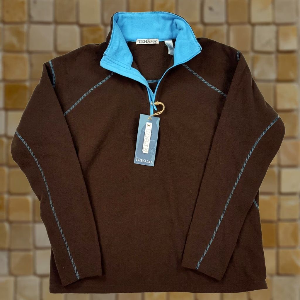 Vintage VINTAGE Tehama Jacket Outdoor 1/4 Zip Fleece Women’s Medium Brown Baseball, Retro PGA, Golf, Tennis Theme Mens? Size M / US 6-8 / IT 42-44 - 1 Thumbnail