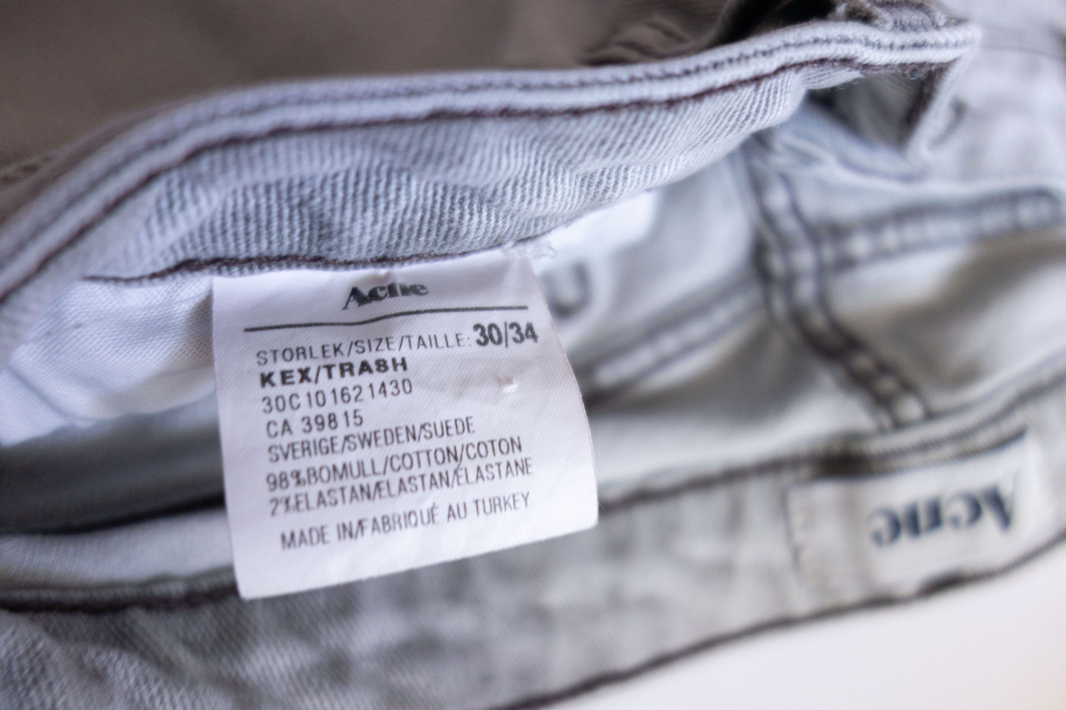 Acne Studios Slim Acne Studios Grey Denim Jeans Size 27" / US 4 / IT 40 - 6 Thumbnail