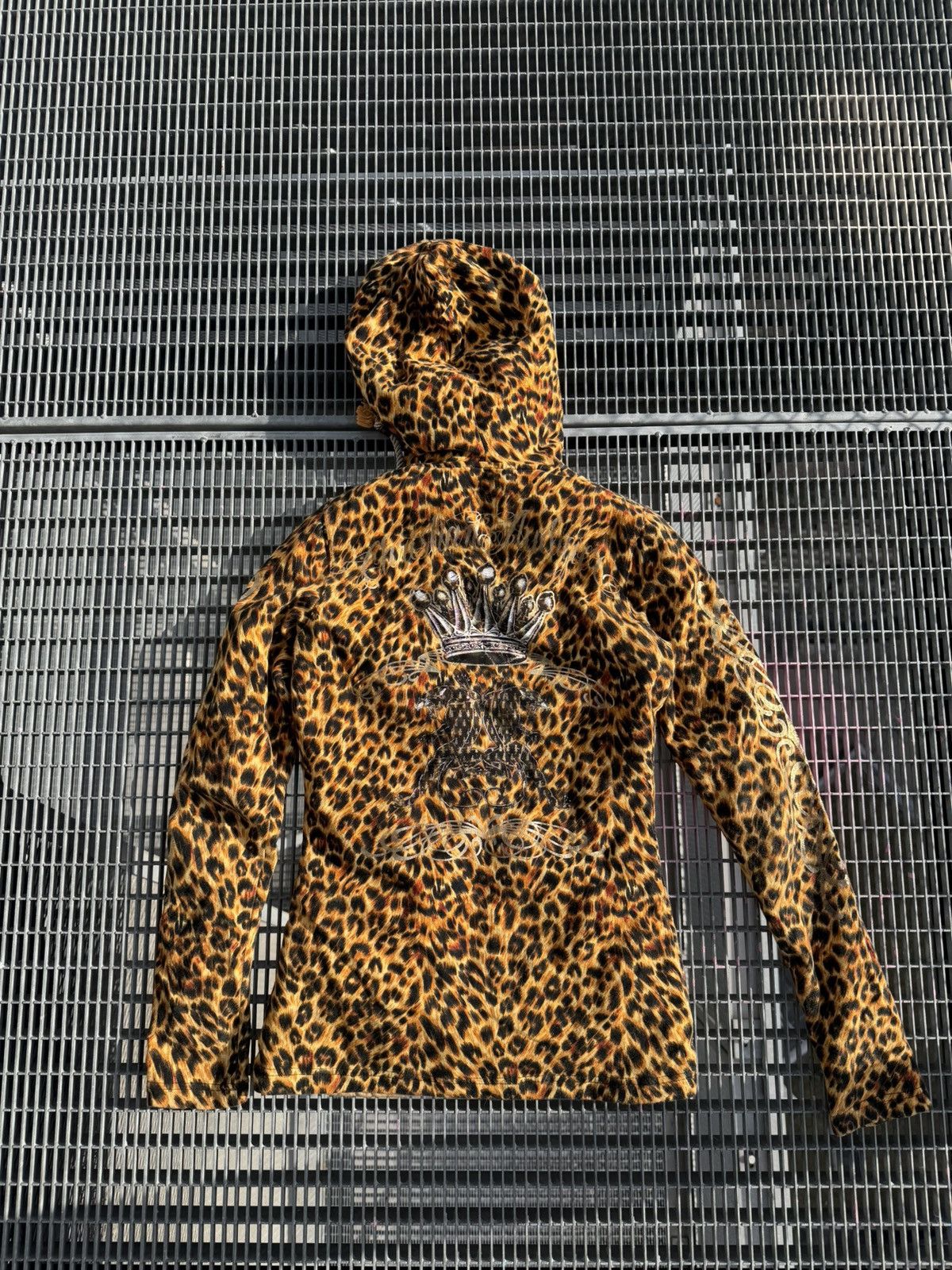 Christian Audigier Vintage Christian Audigier Leopard Y2K Overprinted Zip Size S / US 4 / IT 40 - 16 Thumbnail