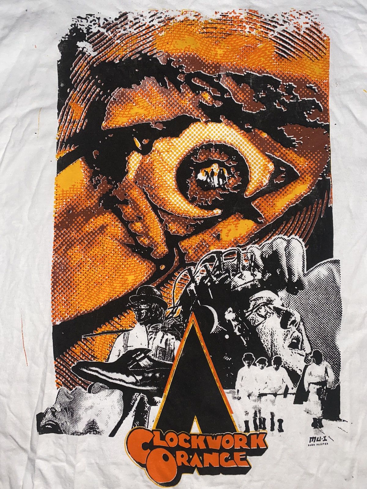 Vintage A CLOCKWORK ORANGE MOVIE HANDPRINT Size US XXL / EU 58 / 5 - 2 Thumbnail