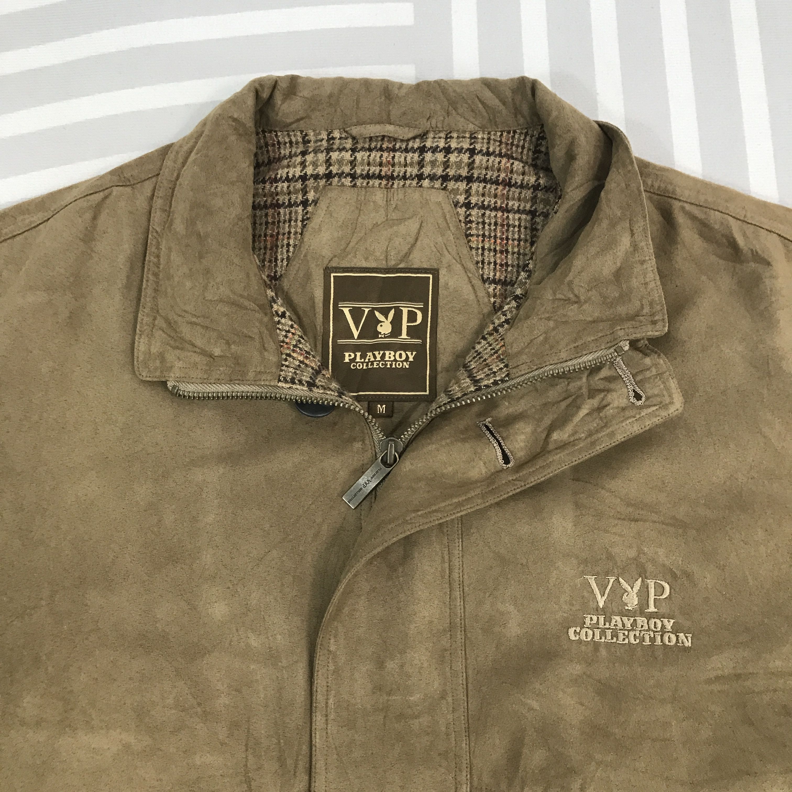 Playboy × Vintage Vintage Playboy Collection Bomber style Brown Jacket Size US M / EU 48-50 / 2 - 10 Thumbnail