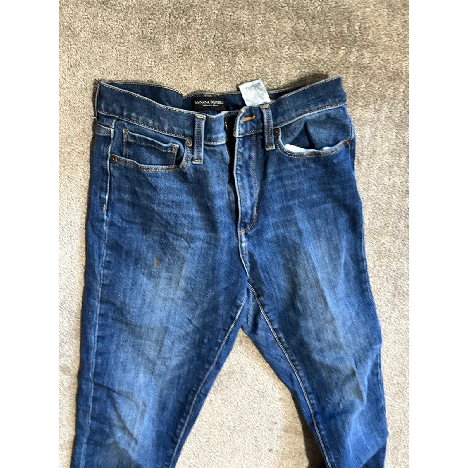 Banana Republic Banana Republic Premium Denim High-Rise Skinny Jeans Women's 27 Blue Med Wash Denim Jeans 5-Pocket Womens Size 27 Blue Size 27" / US 4 / IT 40 - 2 Thumbnail