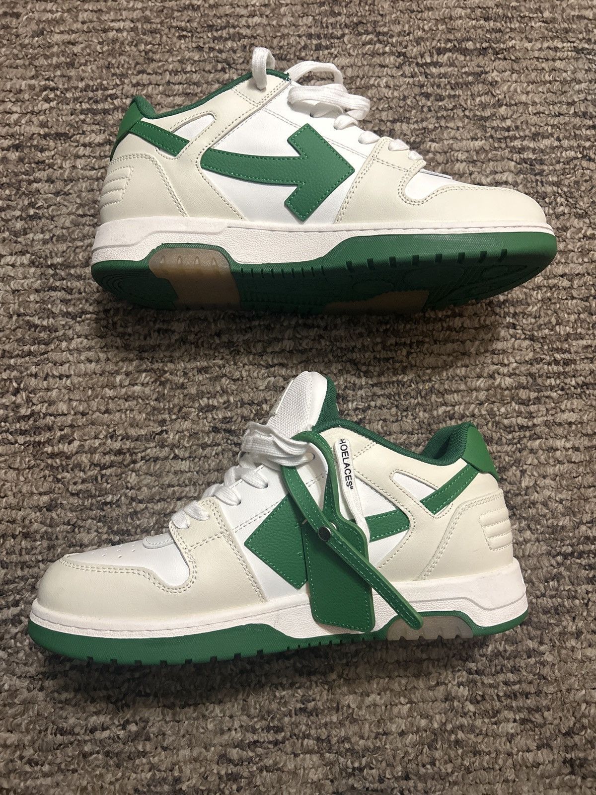 Off-White Out of Office Off White Green Size US 11 / EU 44 - 2 Thumbnail