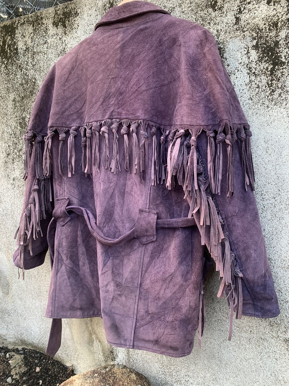 Vintage Vintage Suede Leather American Western Fringe Jacket Size S / US 4 / IT 40 - 7 Thumbnail