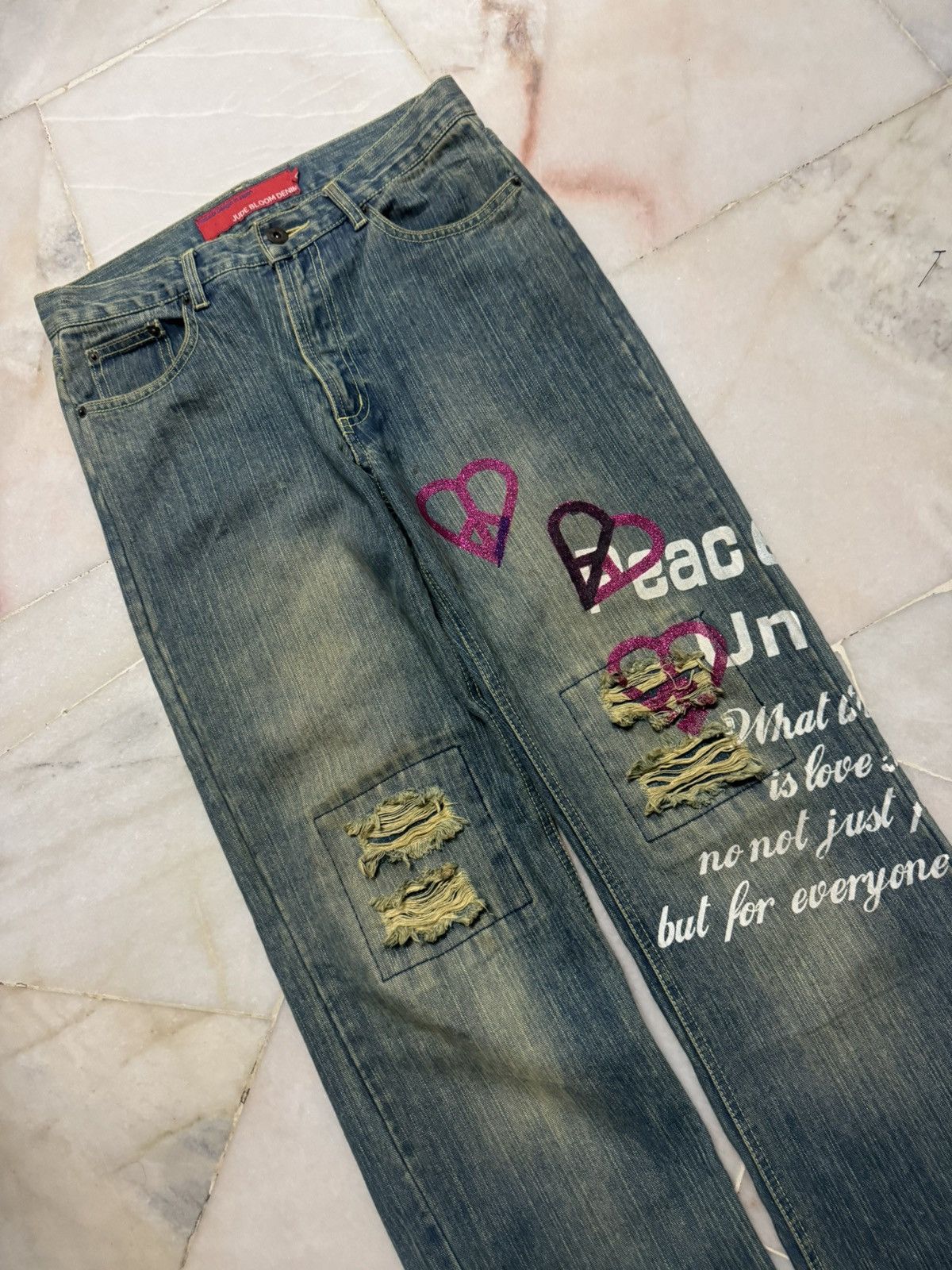 Japanese Brand 90's Jude Bloom Denim Design by Japan Mudwash Distressed Size US 30 / EU 46 - 7 Thumbnail