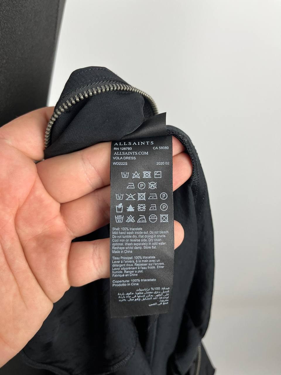 Allsaints AllSaints Vola Black Triacetate Utility Zip Midi Cargo Dress Size XS / US 0-2 / IT 36-38 - 9 Thumbnail