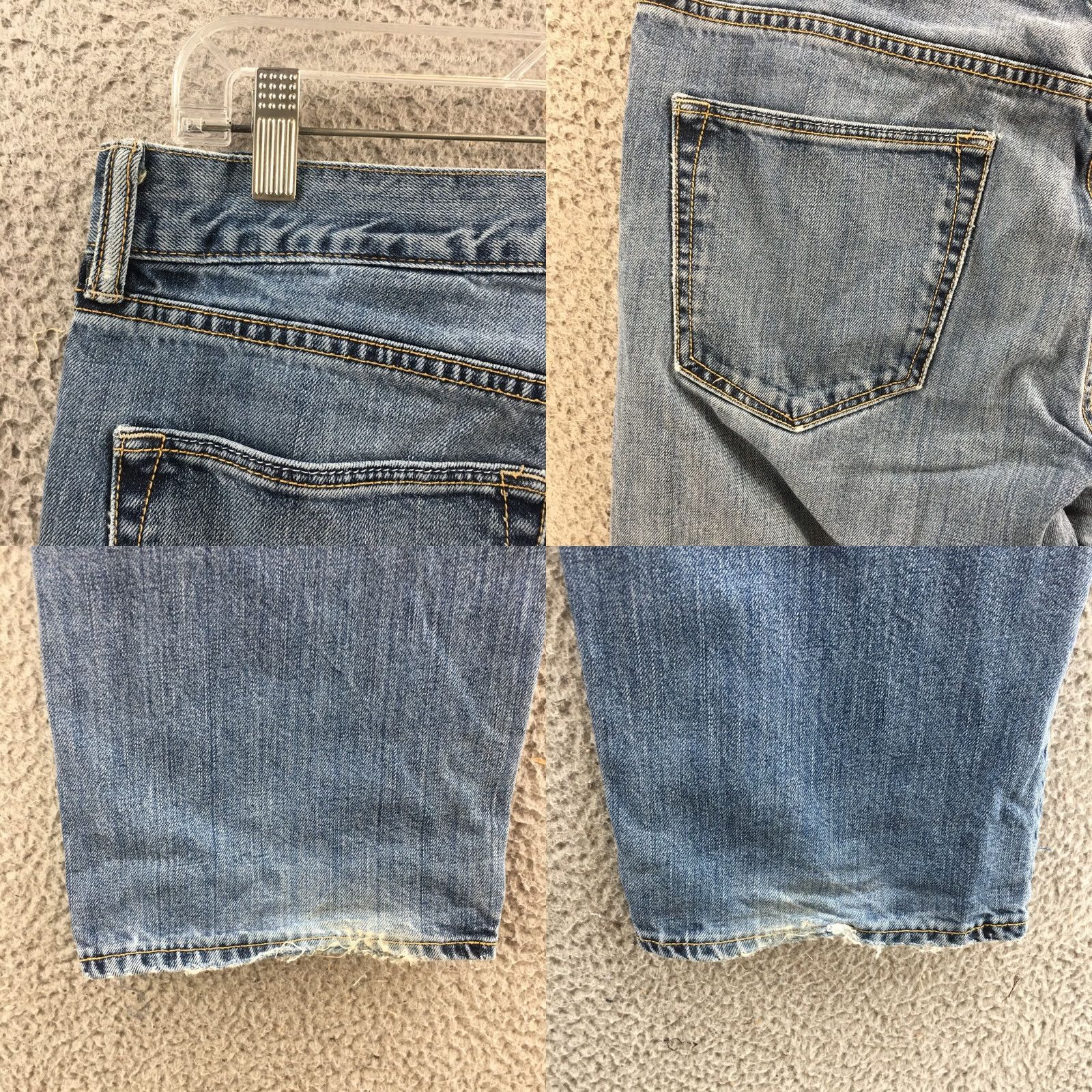 Banana Republic Banana Republic Jeans Mens 33x34 Blue Denim Cotton Straight Leg Jeans 5-Pocket Regular Slim Mens Size US 33 - 9 Thumbnail