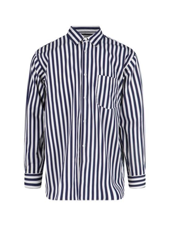 Comme des Garcons COMME DES GARCONS Men Long Tops FZ B115 PER 118 Blue Size US L / EU 52-54 / 3 - 1 Thumbnail