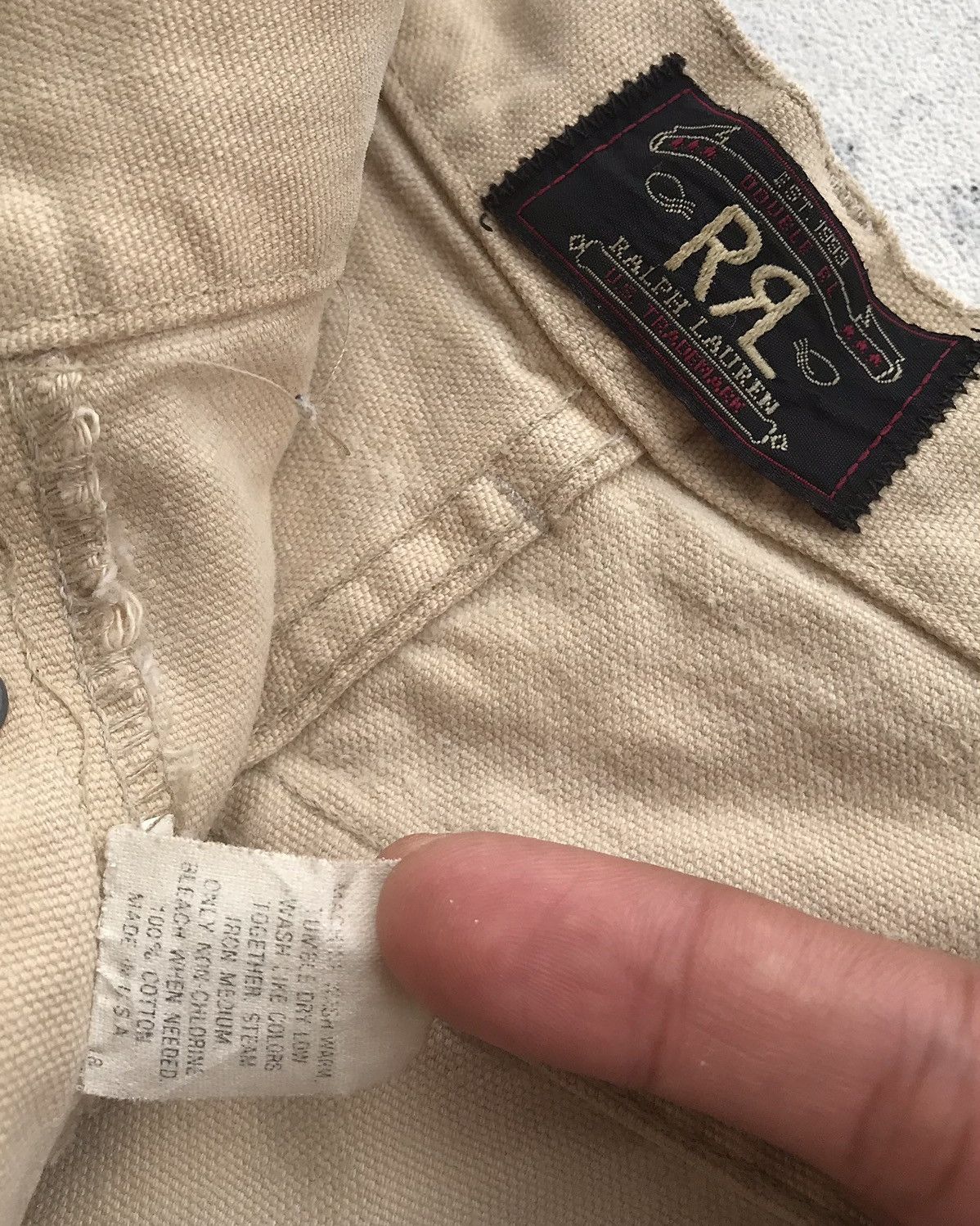 Polo Ralph Lauren × RRL Ralph Lauren × Vintage Vintage RRL Duck Canvas Carpenter Pants Size US 36 / EU 52 - 9 Thumbnail
