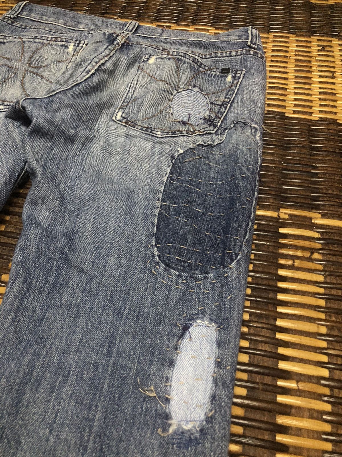 Designer × Vintage VINTAGE HABITUAL WITH PROJECT ALABAMA PATCHWORK JEANS Size 29" - 15 Thumbnail