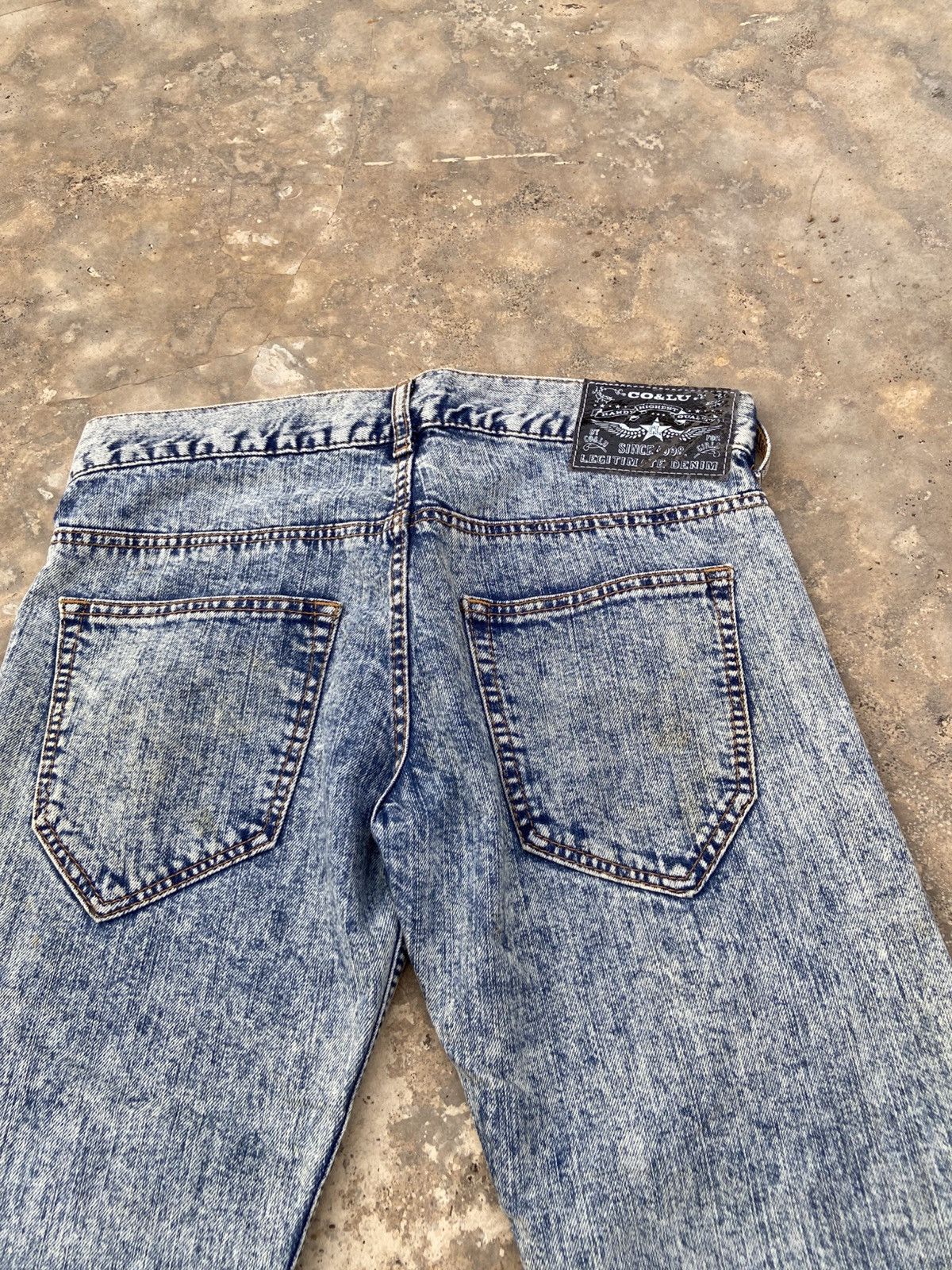 Japanese Brand Co and Lu Acid Wash Low Rise Pant Size US 28 / EU 44 - 4 Thumbnail