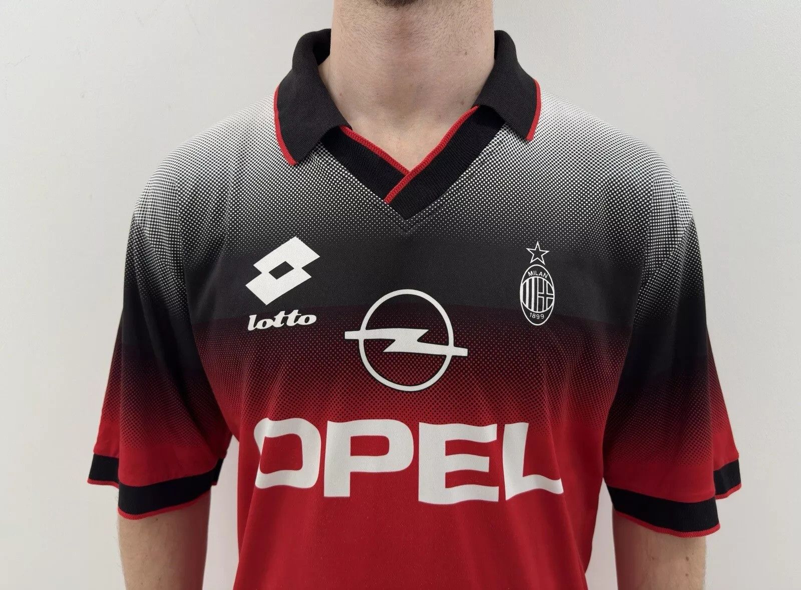 Lotto Sport VINTAGE AC MILAN 1995 1996 TRAINING JERSEY SHIRT SOCCER Size US L / EU 52-54 / 3 - 3 Thumbnail