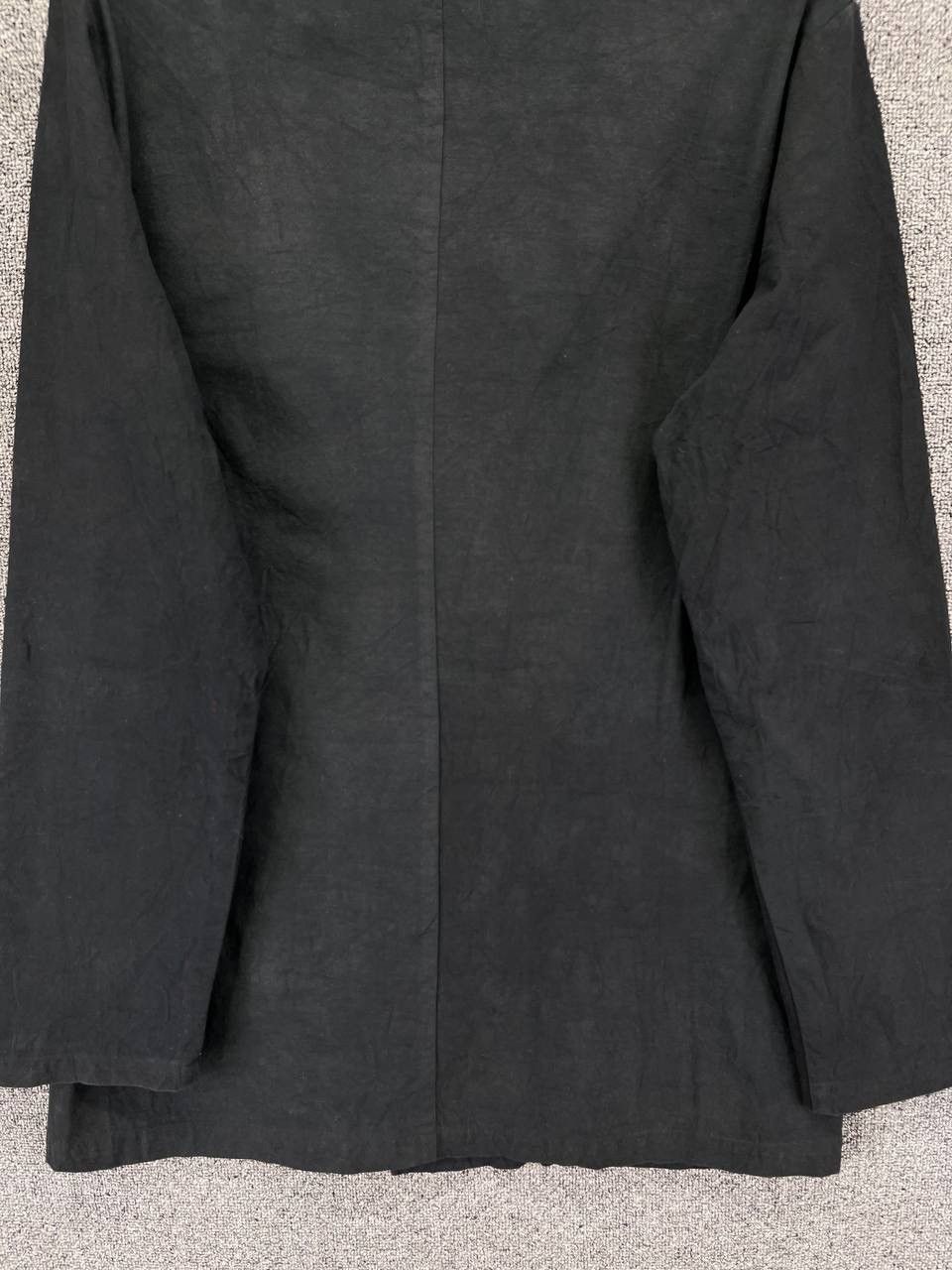 Vintage × Yohji Yamamoto Vintage Yohji Yamamoto Rare Button Up Black Long Jacket Size US L / EU 52-54 / 3 - 12 Thumbnail