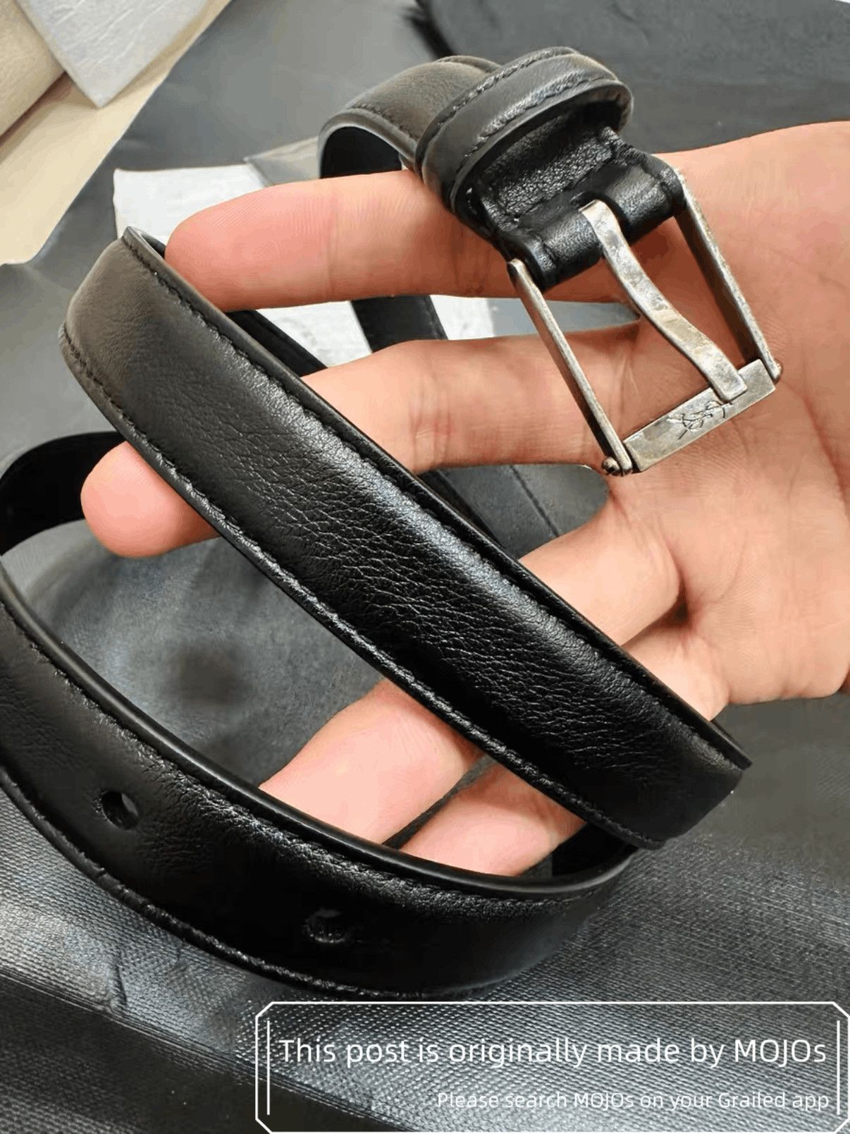 Saint Laurent Paris Sz 80 Saint Laurent Paris Thin Belt mojos731 Size ONE SIZE - 5 Thumbnail