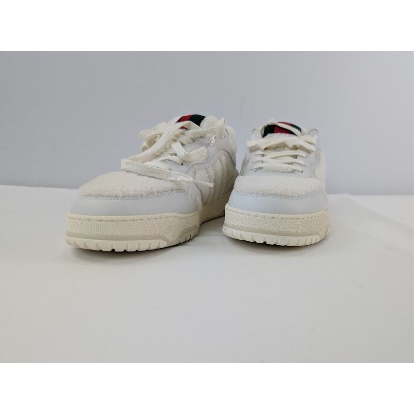 Gucci o1rshd1 Leather Re-Web Sneaker in White Size US 11.5 / EU 44-45 - 7 Thumbnail