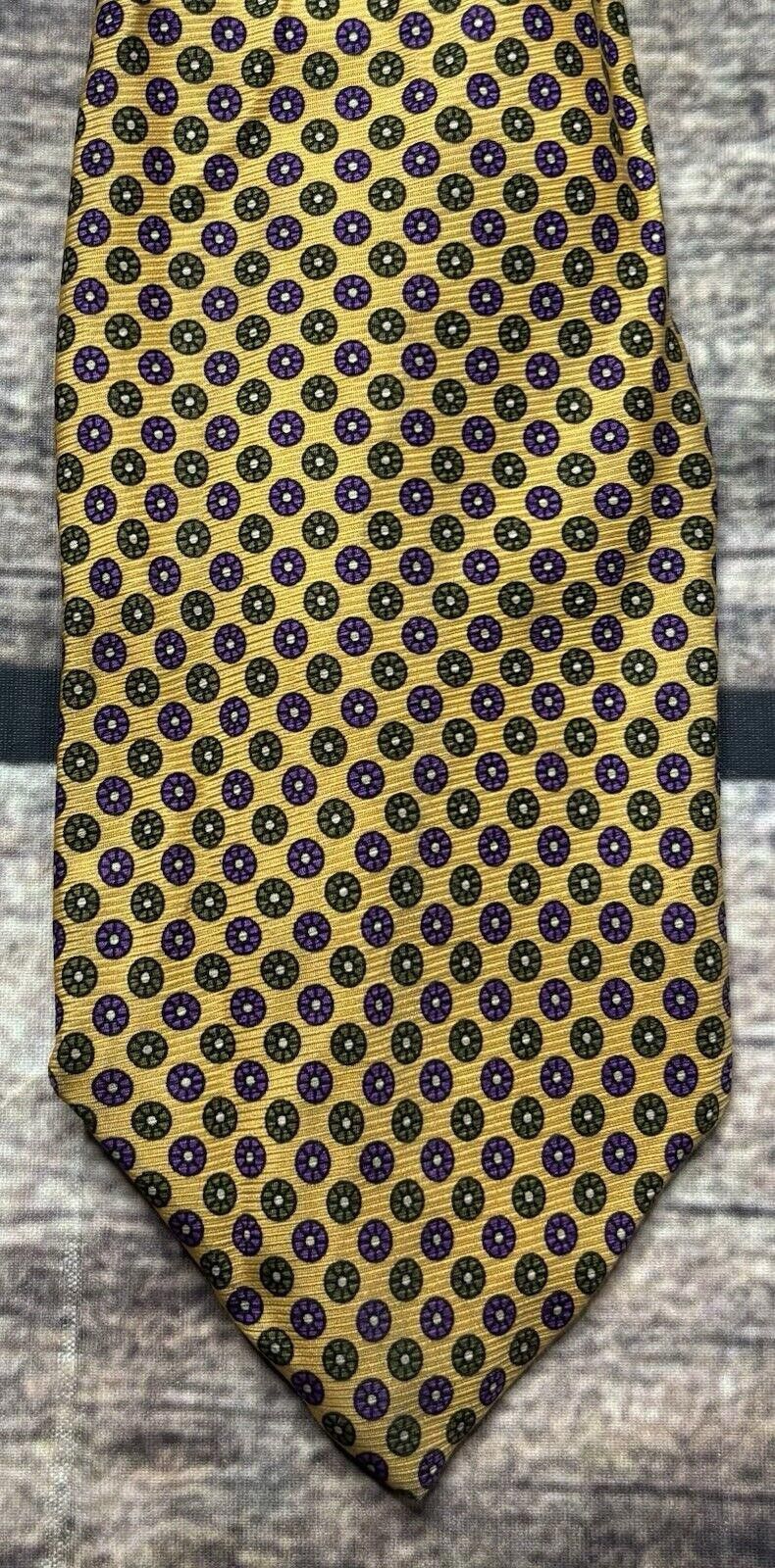 Barneys New York Barneys New York Mens Silk Neck Tie Geometric Circles Italy Size ONE SIZE - 4 Thumbnail