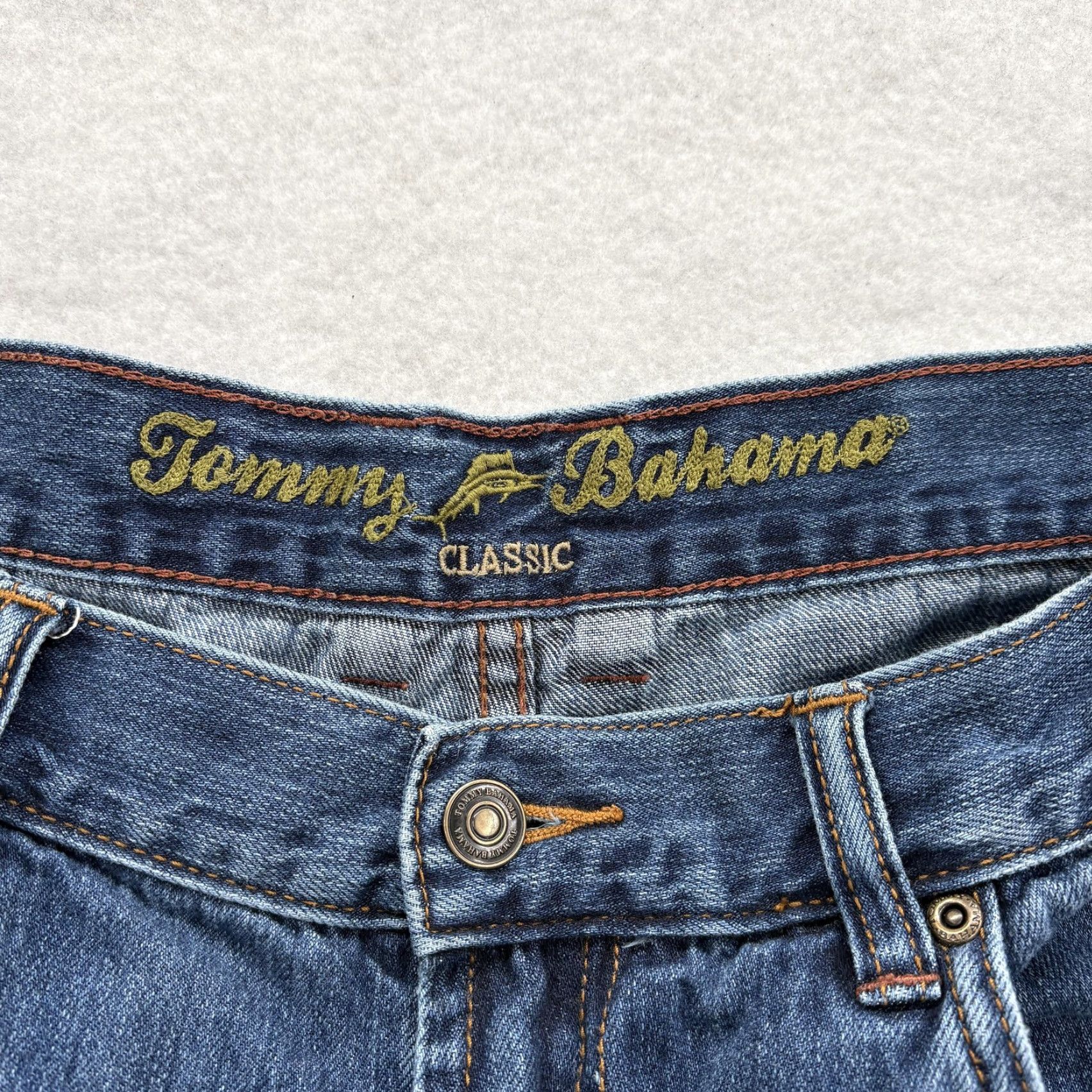 Tommy Bahama Tommy Bahama Jeans Classic Fit Mens 40x30 Denim Blue Medium Wash Straight Casual Size US 40 / EU 56 - 4 Thumbnail
