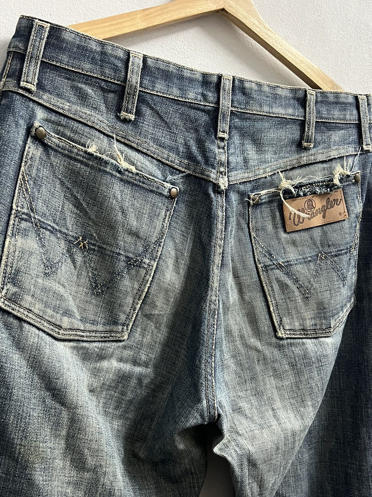 Vintage VINTAGE WRANGLER BLUE BELL SELVEDGE DENIM Size US 34 / EU 50 - 12 Thumbnail