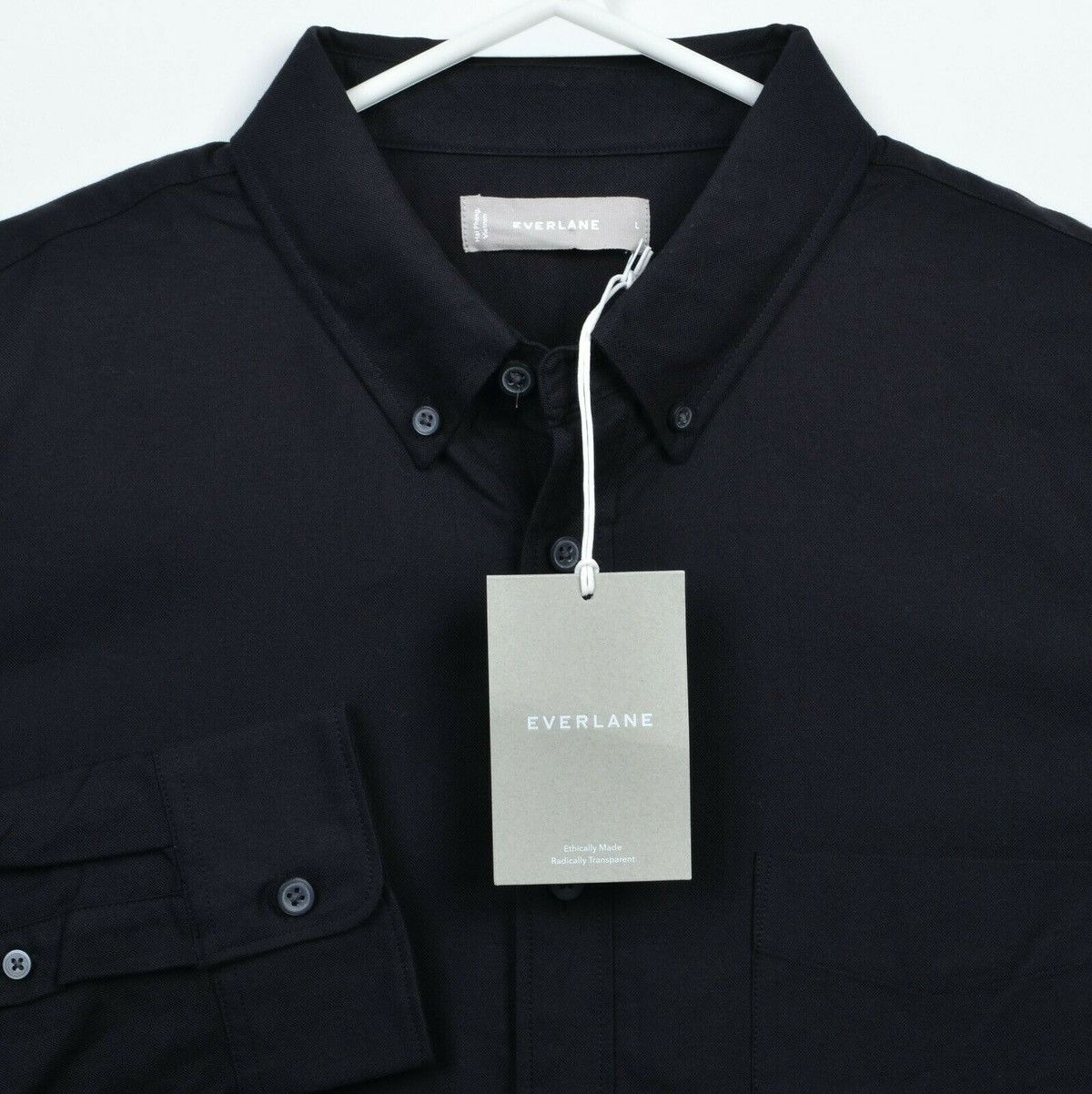 Everlane Everlane slim fit Japanese oxford black, new/unworn, XS Size US XS / EU 42 / 0 - 1 Thumbnail