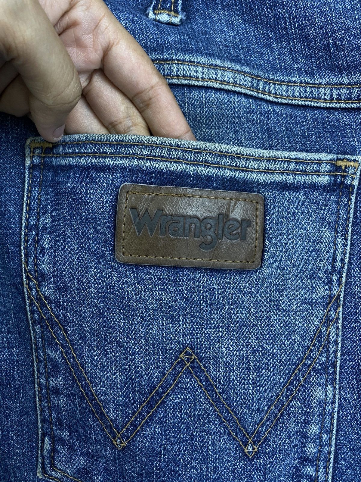 Vintage × Wrangler Vintage Wrangler Made In USA Denim Jeans Size US 38 / EU 54 - 14 Thumbnail