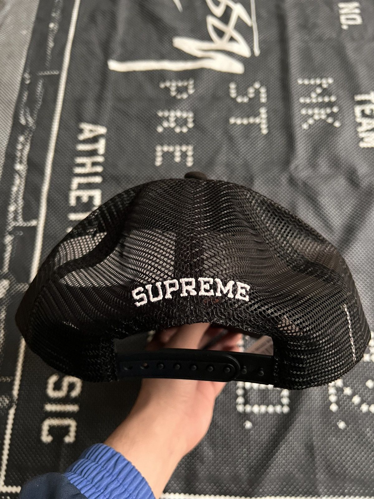 Supreme Supreme Western Embroidered Mesh Back 5-Panel Hat Cap Black Size ONE SIZE - 11 Thumbnail
