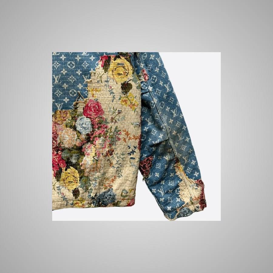 Louis Vuitton LOUIS VUITTON BLUE MONOGRAM DISTRESSED FLORAL WORKWEAR Size US XL / EU 56 / 4 - 6 Thumbnail