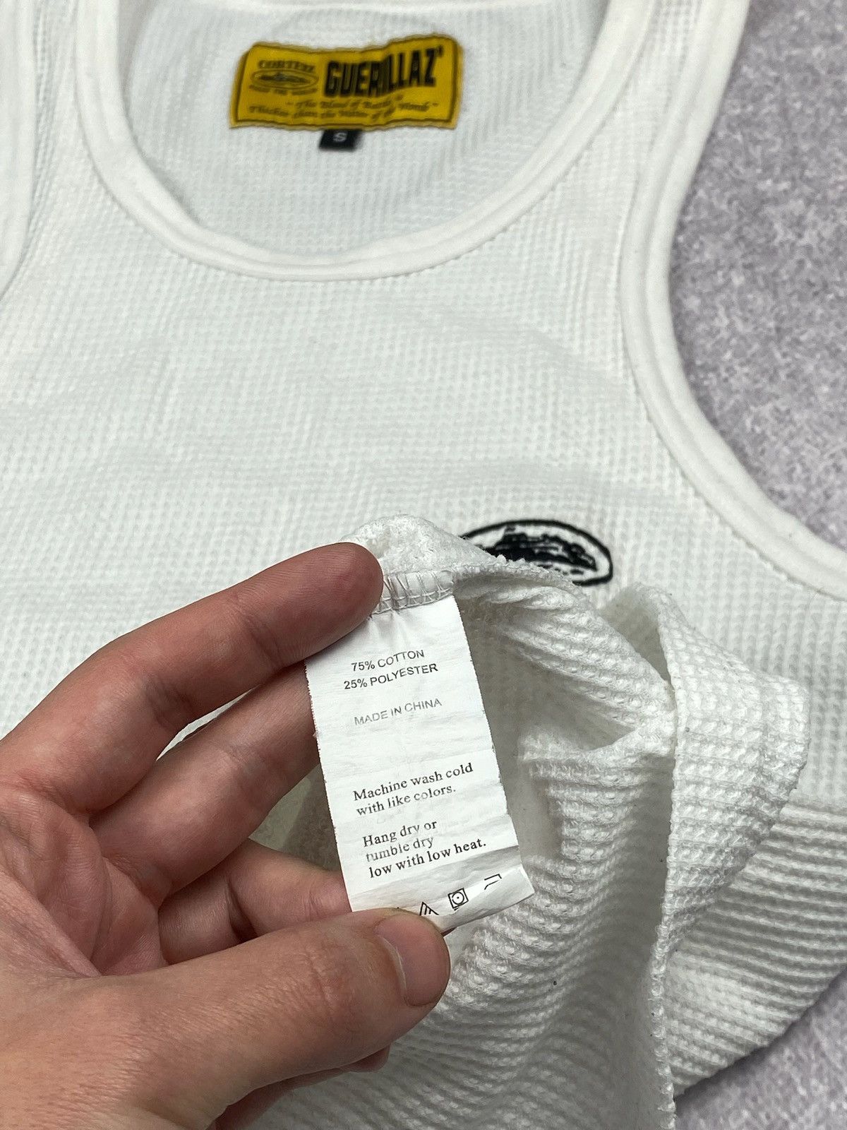 Corteiz × Vintage CORTEIZ Tank Top White small logo size S | Grailed