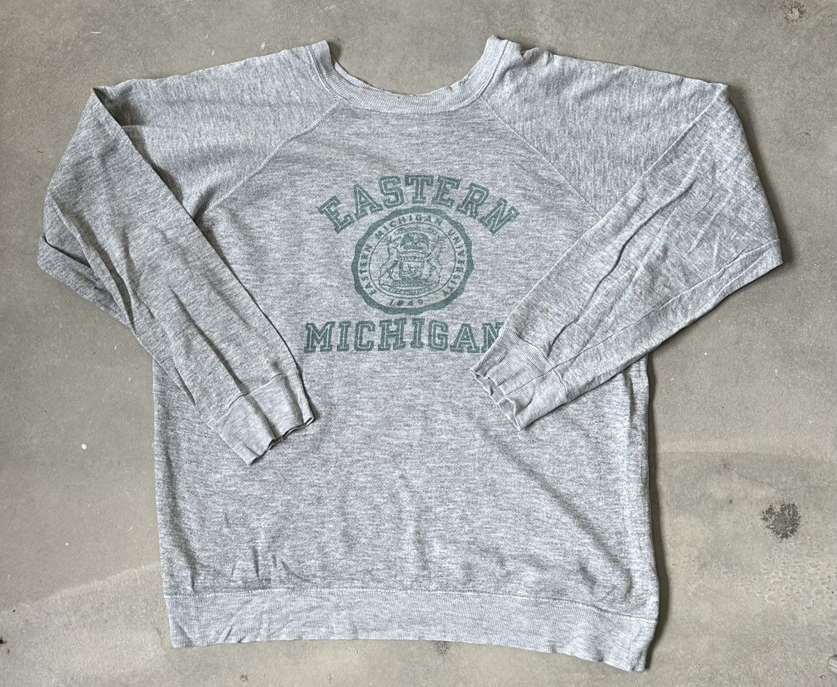 Champion VINTAGE 90S CHAMPION EASTERN MICHIGAN COLLEGIATE TEE Size US L / EU 52-54 / 3 - 1 Thumbnail
