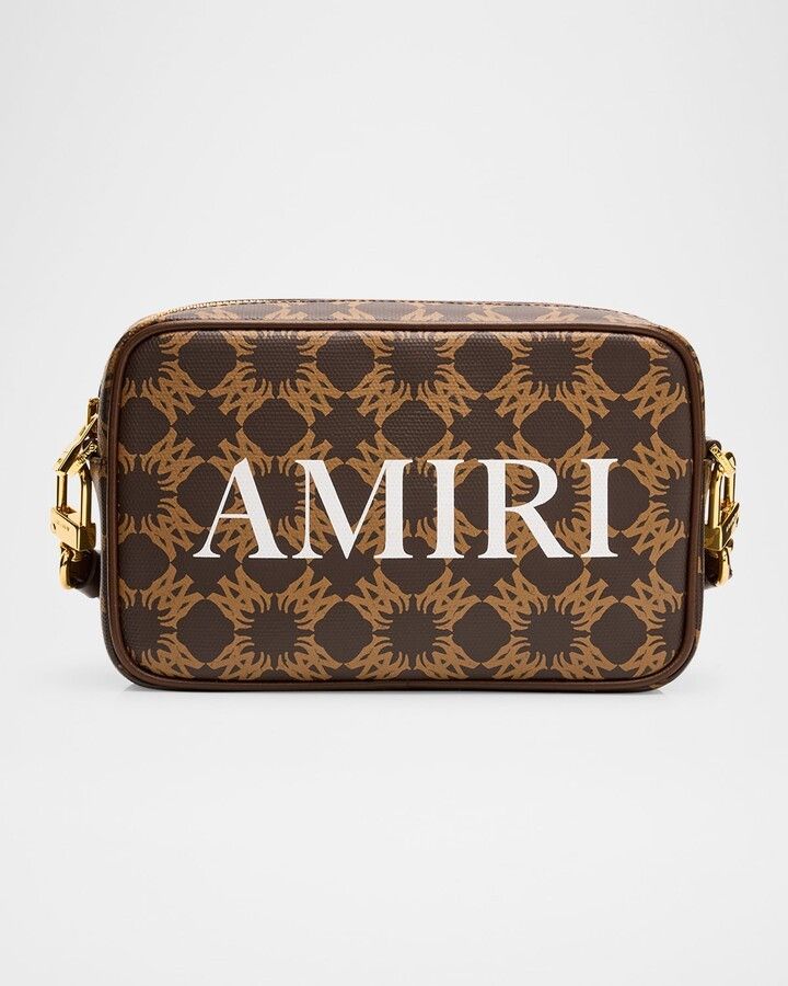 Amiri o1orln1125 Size: OS / MA Quad Camera Case in Brown Size ONE SIZE - 1 Thumbnail