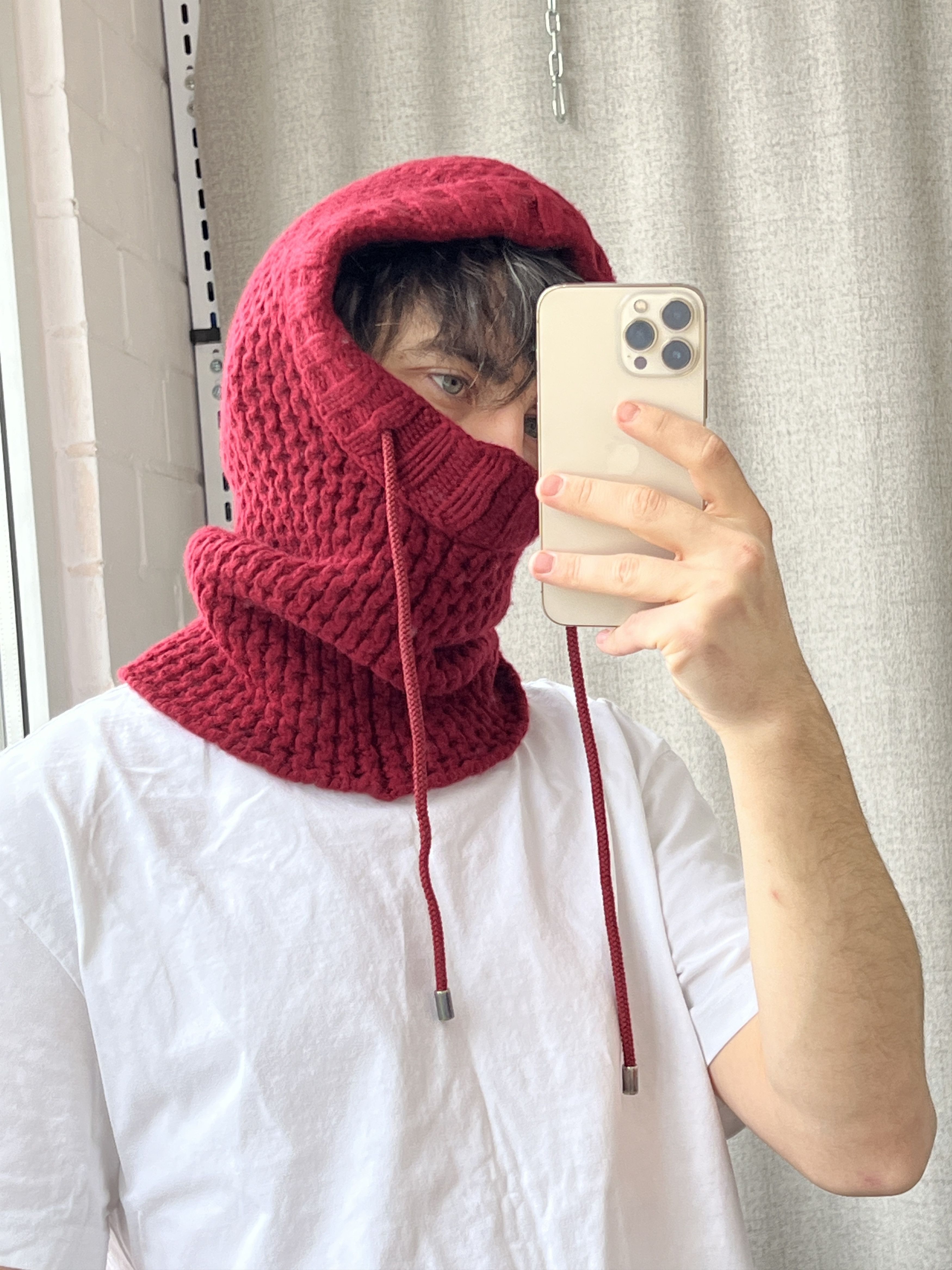 Dolce & Gabbana Rare Vintage 00s Dolce Gabbana Cashmere Balaclava Hood Size ONE SIZE - 8 Thumbnail