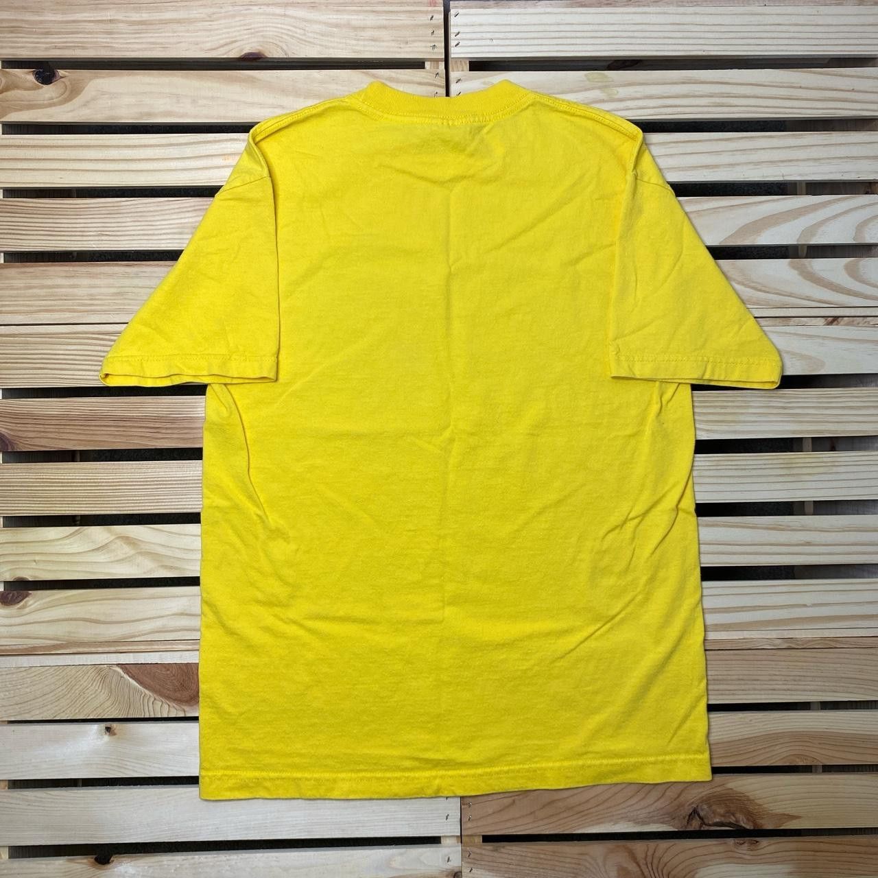 AAA Vintage "You Can't Buy..." Yellow Funny Gym Tee Size Medium Size US M / EU 48-50 / 2 - 2 Thumbnail