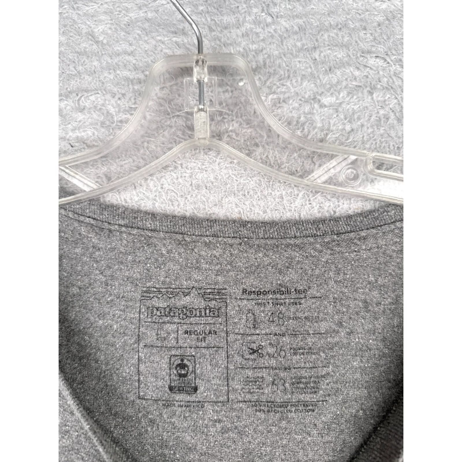 Patagonia Patagonia Shirt Adult Large Gray Long Sleeve Crew Neck Polyester Blend Size L / US 10 / IT 46 - 7 Thumbnail