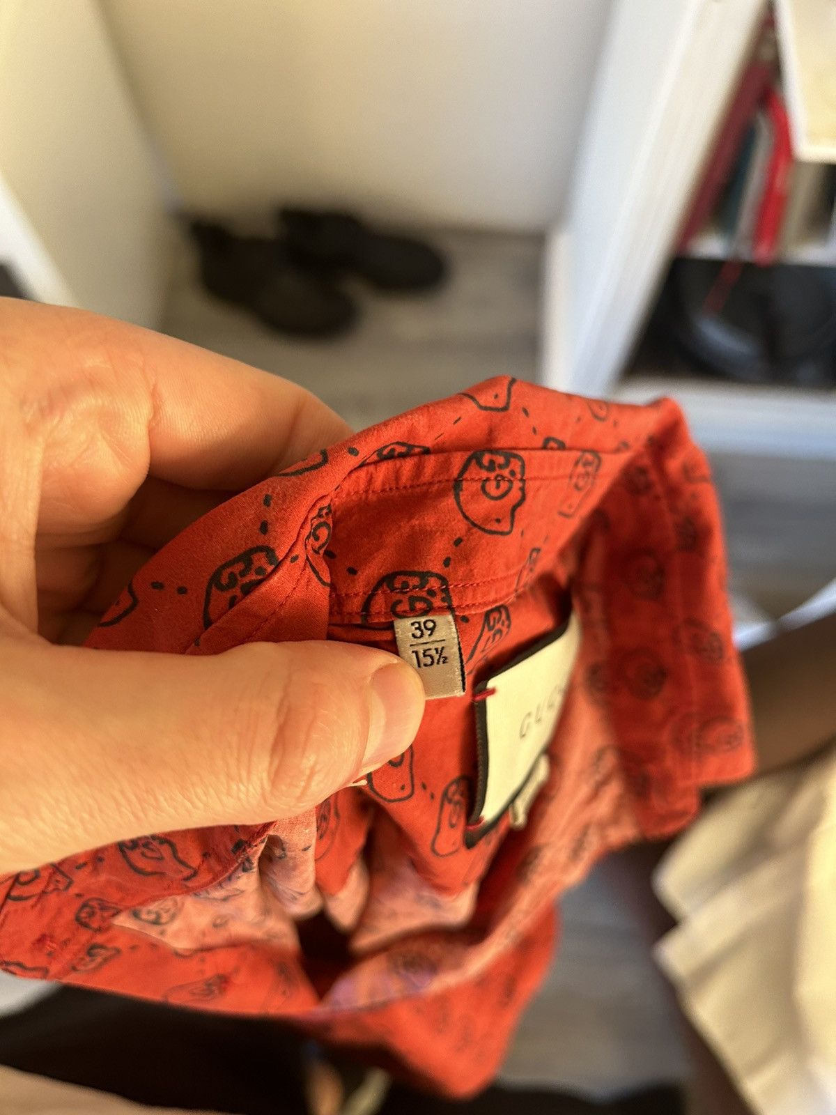 Gucci Gucci Ghost Skull Print Shirt Size US M / EU 48-50 / 2 - 11 Thumbnail