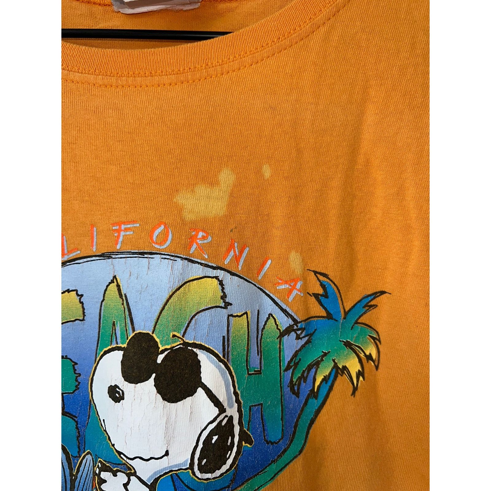 Vintage Vintage Womens Snoopy Crop Top Shirt Tee Beach Cartoon 90s L Size L / US 10 / IT 46 - 4 Thumbnail