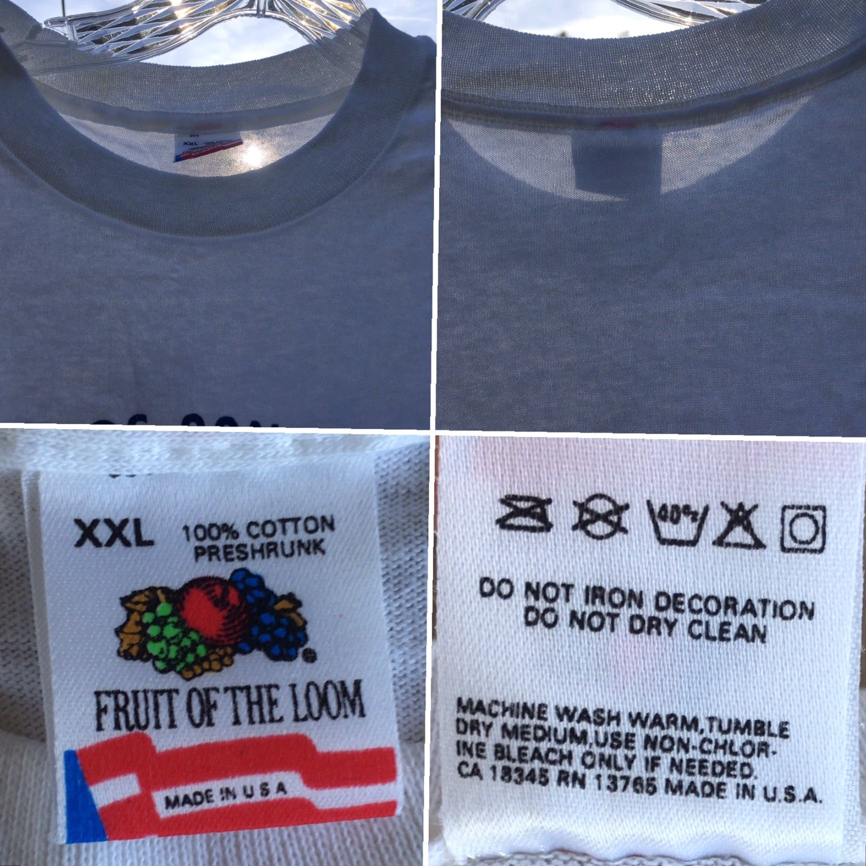 Fruit Of The Loom VINTAGE Los Altos 22nd Annual Field Show Tournament T-Shirt Music In Motion 1990 2XL White Mens Graphic Tee 1990s Fruits of the Loom Size US XXL / EU 58 / 5 - 6 Thumbnail