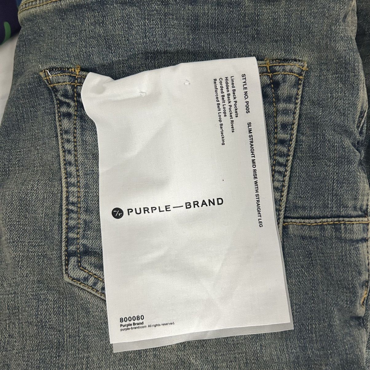 Purple Brand New Purple Brand Aged Straight Leg Jeans Size 30 Size US 30 / EU 46 - 3 Thumbnail