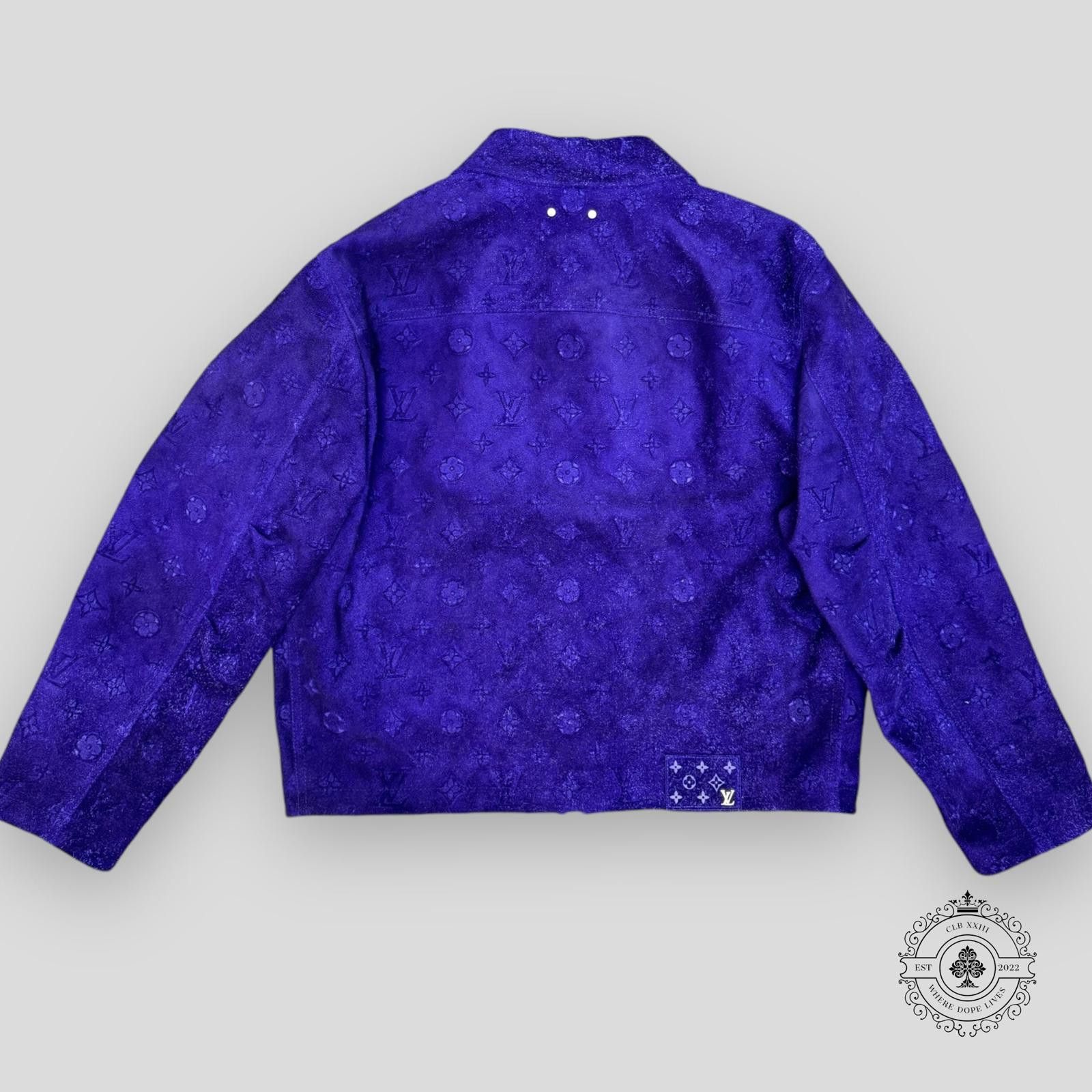 Louis Vuitton Louis Vuitton Workwear Monogram Suede Jacket in Purple Size US L / EU 52-54 / 3 - 2 Thumbnail
