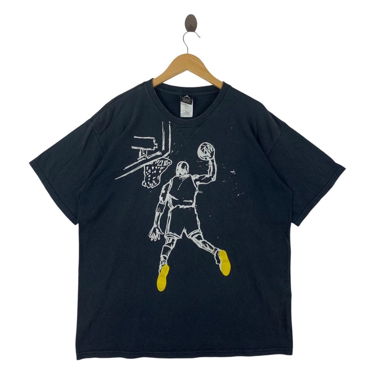 Nike × Vintage Vintage NIKE Air jordan big logo dunk printed tee Size US L / EU 52-54 / 3 - 1 Thumbnail