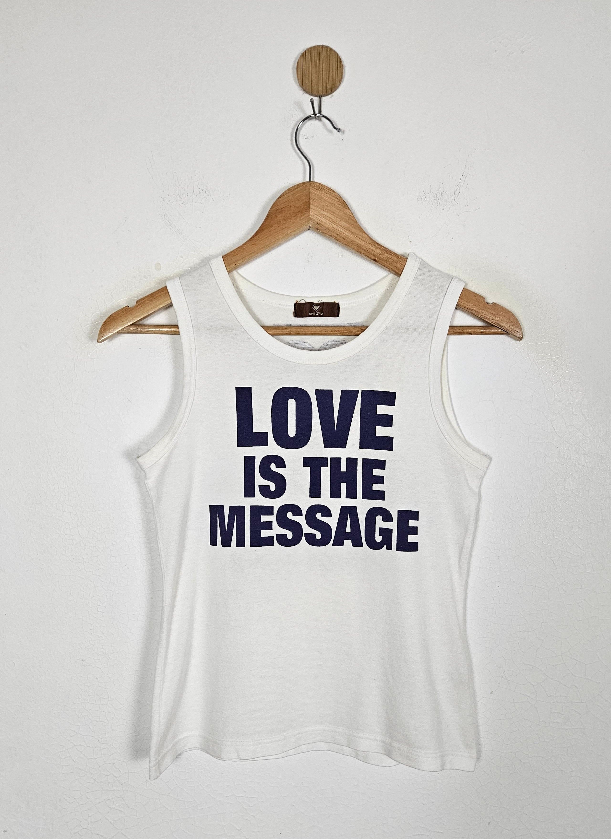 Superlovers Love is the Message sleeveless tank shirt
