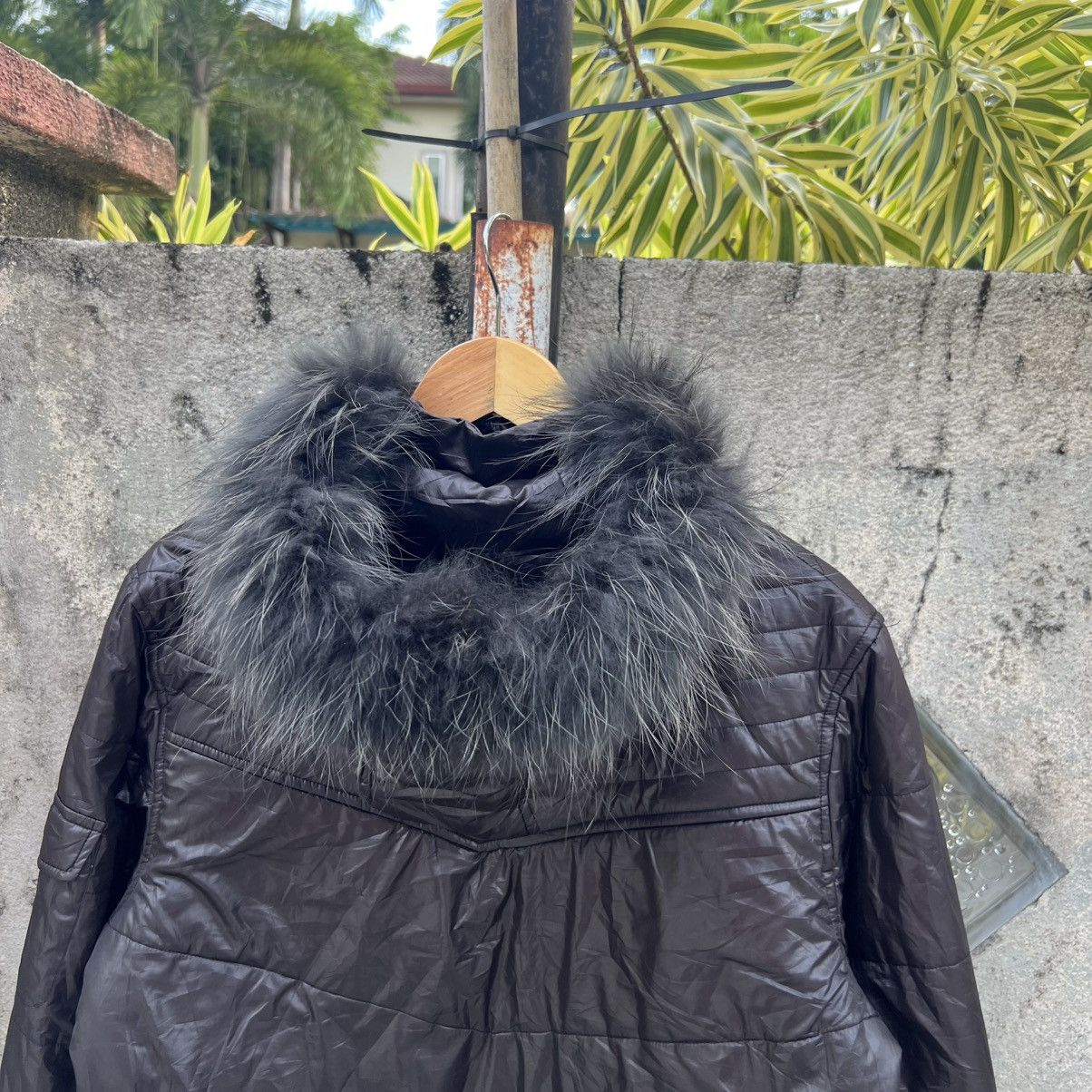 If Six Was Nine “y2k style” 2000s FUR ZIP UP MODERM BLACK JACKET Size US L / EU 52-54 / 3 - 9 Thumbnail