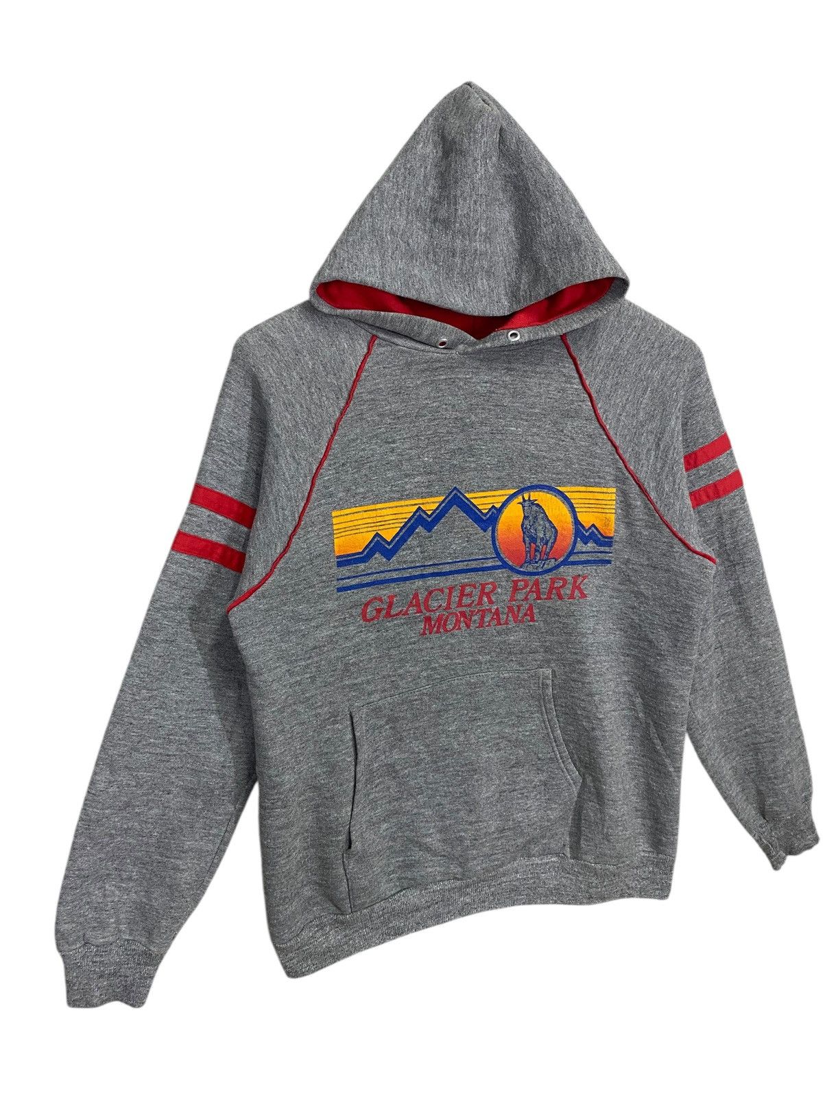 Jerzees × Vintage Vintage 90s hoodie 3blend glacier park montana hoodie size M Size US M / EU 48-50 / 2 - 4 Thumbnail