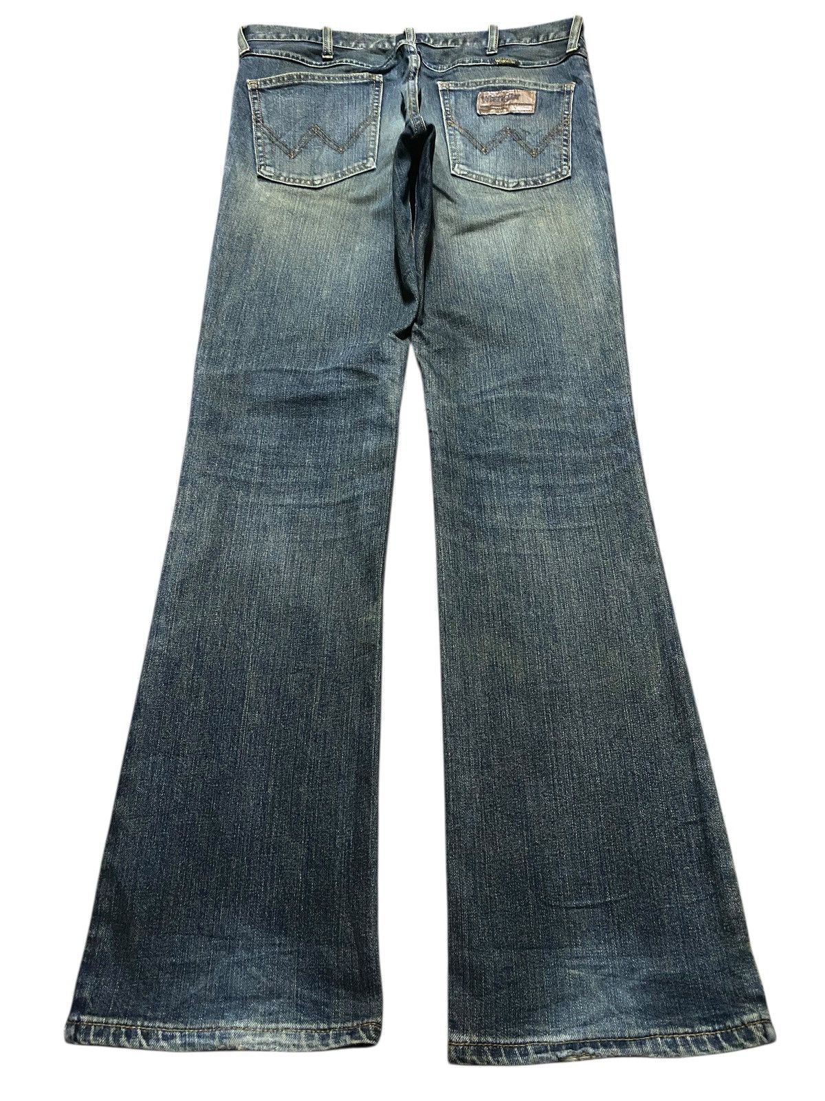 KOZABURO × Wrangler Wrangler 1970 Mud Wash Distressed Straight Jeans Size US 33 - 2 Thumbnail