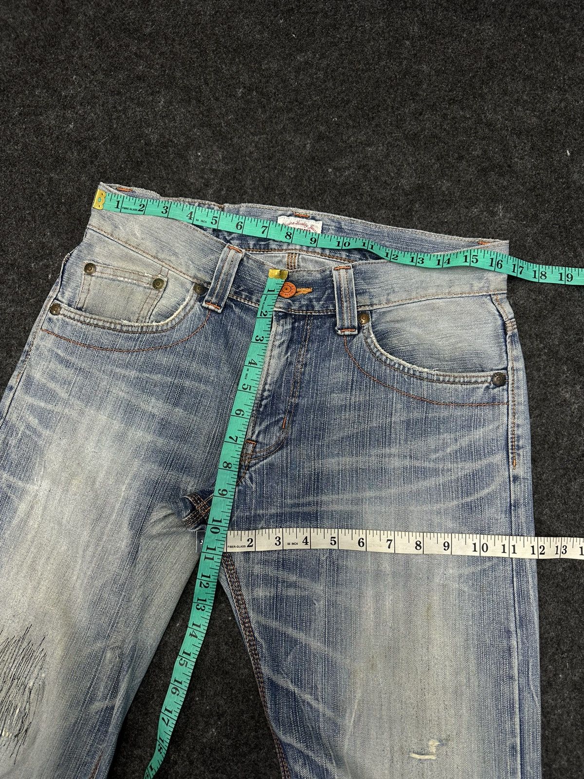 Edwin × If Six Was Nine × Le Grande Bleu (L.G.B.) Vintage Edwin XV Japan Distressed Denim Size 32 F44 Size US 32 / EU 48 - 3 Thumbnail