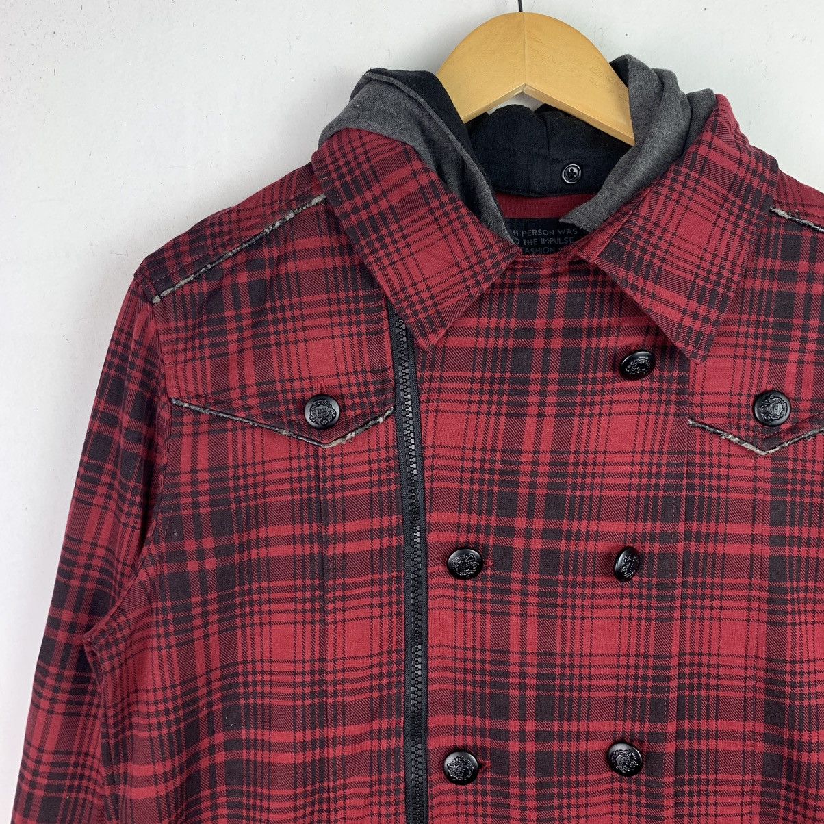 Designer × Japanese Brand × Vintage Vintage Japanese Brand Chekered Hoodies Jacket Size US XL / EU 56 / 4 - 5 Thumbnail