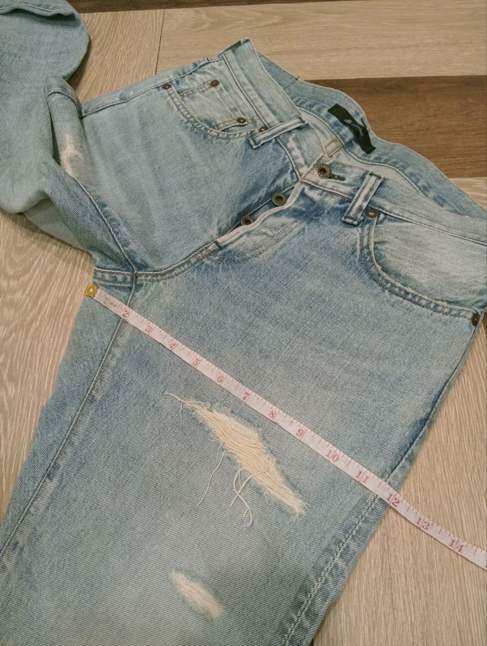 Johnbull JOHN BULL JAPAN SELVEDGE DISTRESSED JEANS - SIZE 30 Size US 30 / EU 46 - 17 Thumbnail